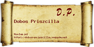 Dobos Priszcilla névjegykártya
